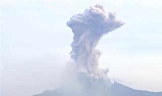 樱岛火山最近喷发时间 樱岛火山口再喷发